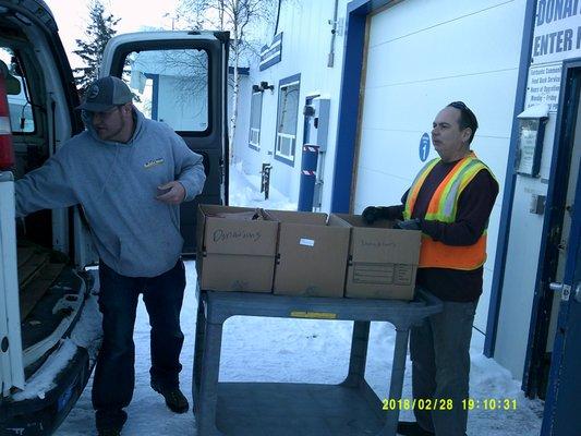 Donation to Food Bank in Fairbanks, AK