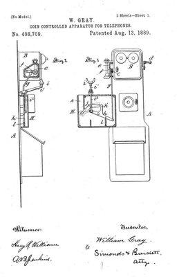 The patent for a payphone