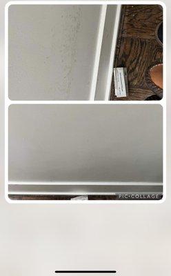 Wall and baseboard cleaning