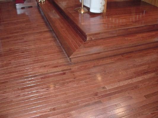 No one can beat our wood.  From a standard floor install to that custom one of a kind extravaganza we can provide you with just