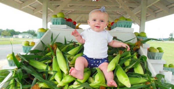 Baby Kenzleigh Knows Best "My Uncle Shane Marvel has the best produce in town at Marvelous Produce Farms!"