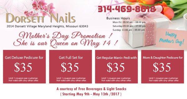 Dorsett Nails for Mother's Day ! Highly recommended !