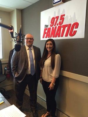 Tom's Radio appearance at 97.5 FANATIC!