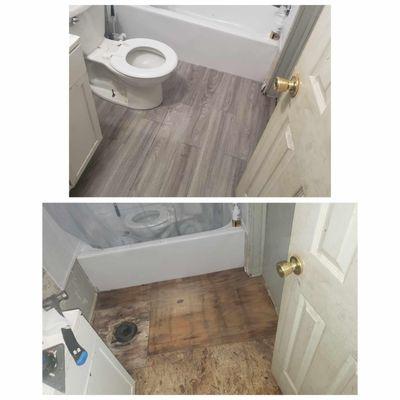 Toilet and ring instal