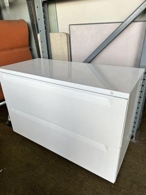 42" Wide 2 Drawer Metal Lateral File