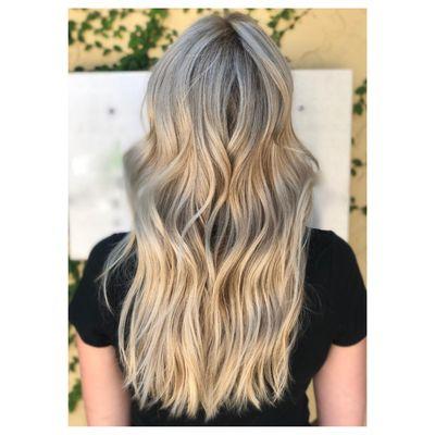 Blonde babylights for that perfect summer brightness.