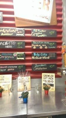 Look at their growler station! I'm in heaven!