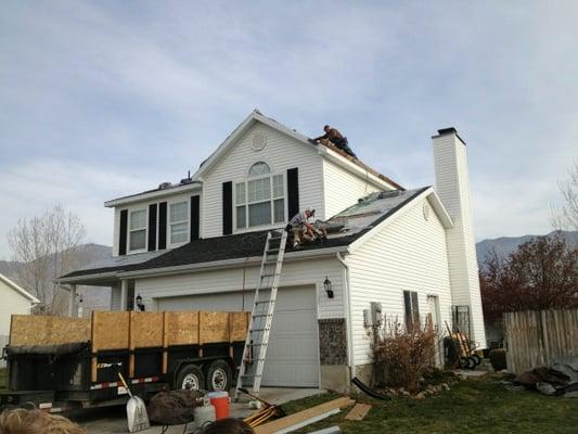 Tear off and Re-roof - spring 2013