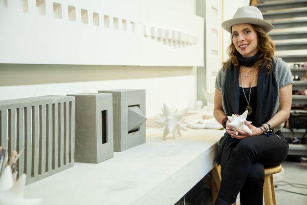 Elizabeth Orleans in her Venice Beach studio.