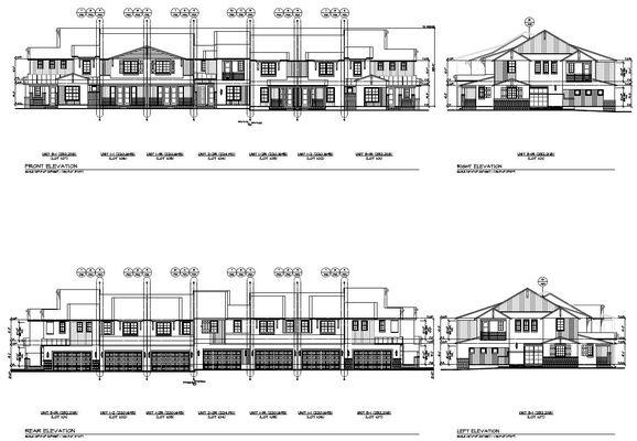 Arizona Townhome Building Elevations