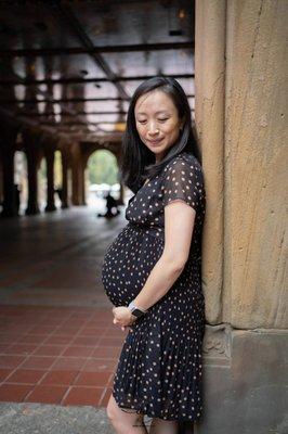 Maternity photo session in Central Park