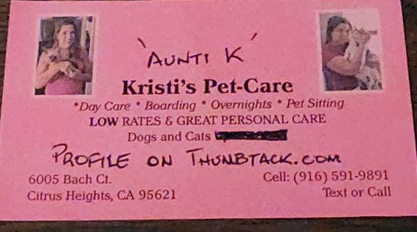 Kristi's Pet Care