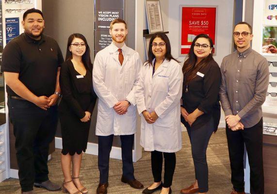 Dr Kamini Dalwadi, OD along with Dr. Kyle Brewer, O.D and the amazing team at Lenscrafters!