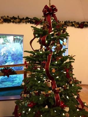 Holiday Tree in the sanctuary