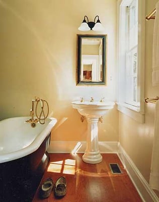 Vintage inspired bathroom in Garrison NY