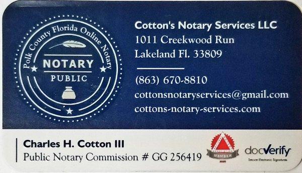 Cottons Notary Services