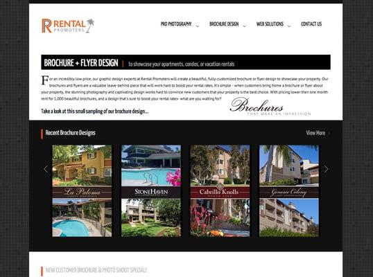 Web Site Design for Rental Promoters view more at http://hutingdesign.com/portfolio-rentalpromoters.html