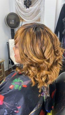 Sew-in with professional color matching bundles