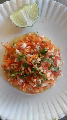 Tostada de ceviche