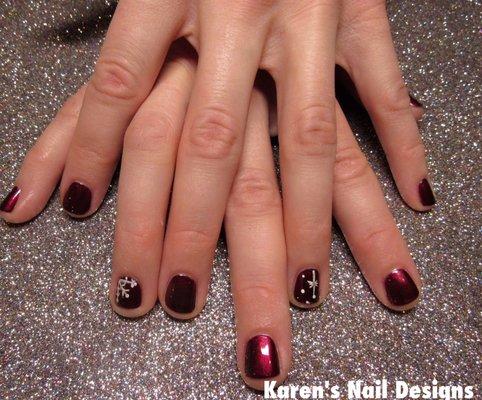 Holiday mani c nail art