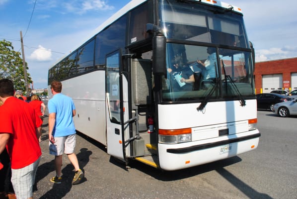 arriving to Nationals Stadium