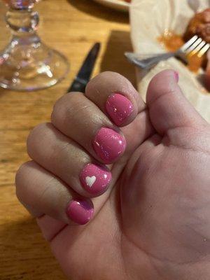 Valentine manicure