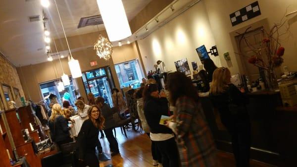 Ladies Night Out in Downtown Stillwater at Capture Salon.