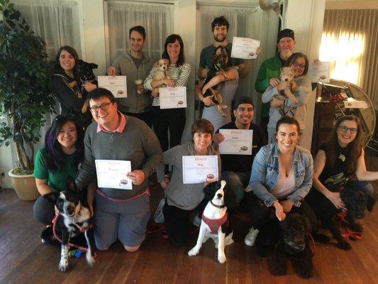 Pup 1 graduation in Berkeley!