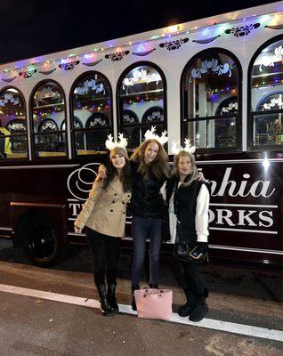 A fun Christmastime 2023 night out in the trolley!!!