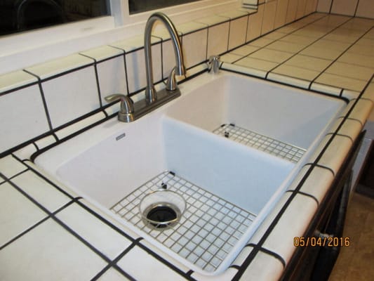 This is a granite composite sink