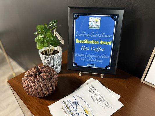 Carrollton County Chamber of Commerce Beautification Award