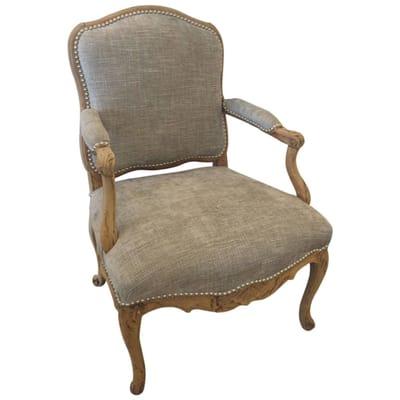 18th century French Louis XVI bergere in bleached walnut. https://www.1stdibs.com/dealers/area/