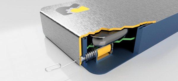 IoT device. Mechanical locking mechanism and lcd controller.