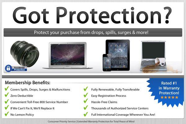 Get protection coverage for your technology today call us today.