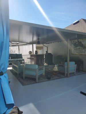 Usable outdoor space with new patio cover