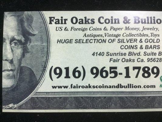 Fair Oaks Coin and Bullion