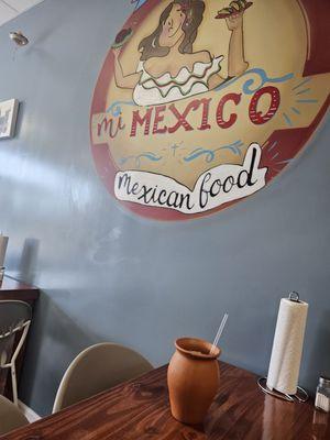 Horchata in a clay pot