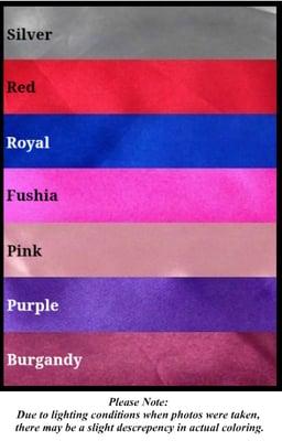 We have a variety of color themes to choose from! You can choose one or mix and match!