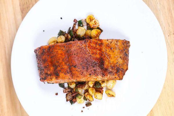 Maple Glazed Salmon With Coffee