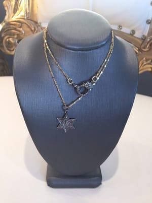 Star of David . With black diamonds