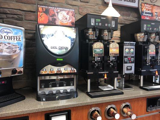 Huge coffee selection