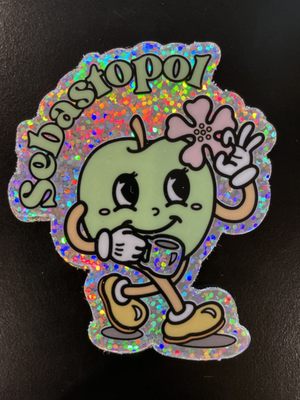 Local designed sticker! So retro and selling their cute town!