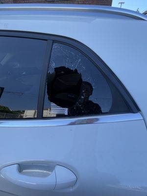 Car window broken in front of this loft Saturday night/Sunday morning. Didn't have anything visible.