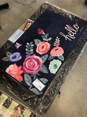 More beautiful home decor. Interchangeable door mats.