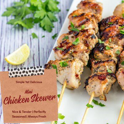 Mini Chicken Skewers