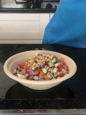 My chickpea bowl