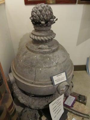 Close Up Of The Old Madison County Courthouse Cupola - Damaged In The Tornado Of 1974