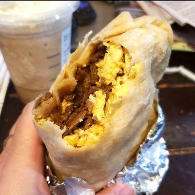 Carne Asada Breakfast Burrito