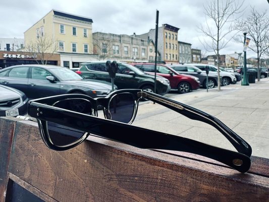 Hanging with new sunglasses on Mamaroneck Avenue.