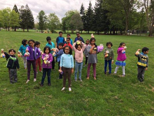 Easter egg hunt in the park!